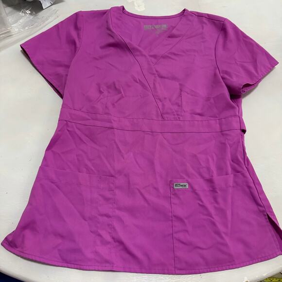 Pink Greg’s anatomy scrub top sz M nurse medical professional Barbie - Picture 2 of 7